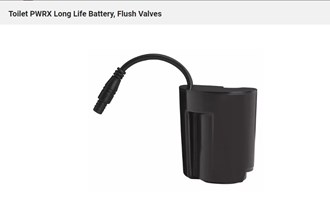 AMERICAN STANDARD Toilet PWRX Long Life Battery, Flush Valves